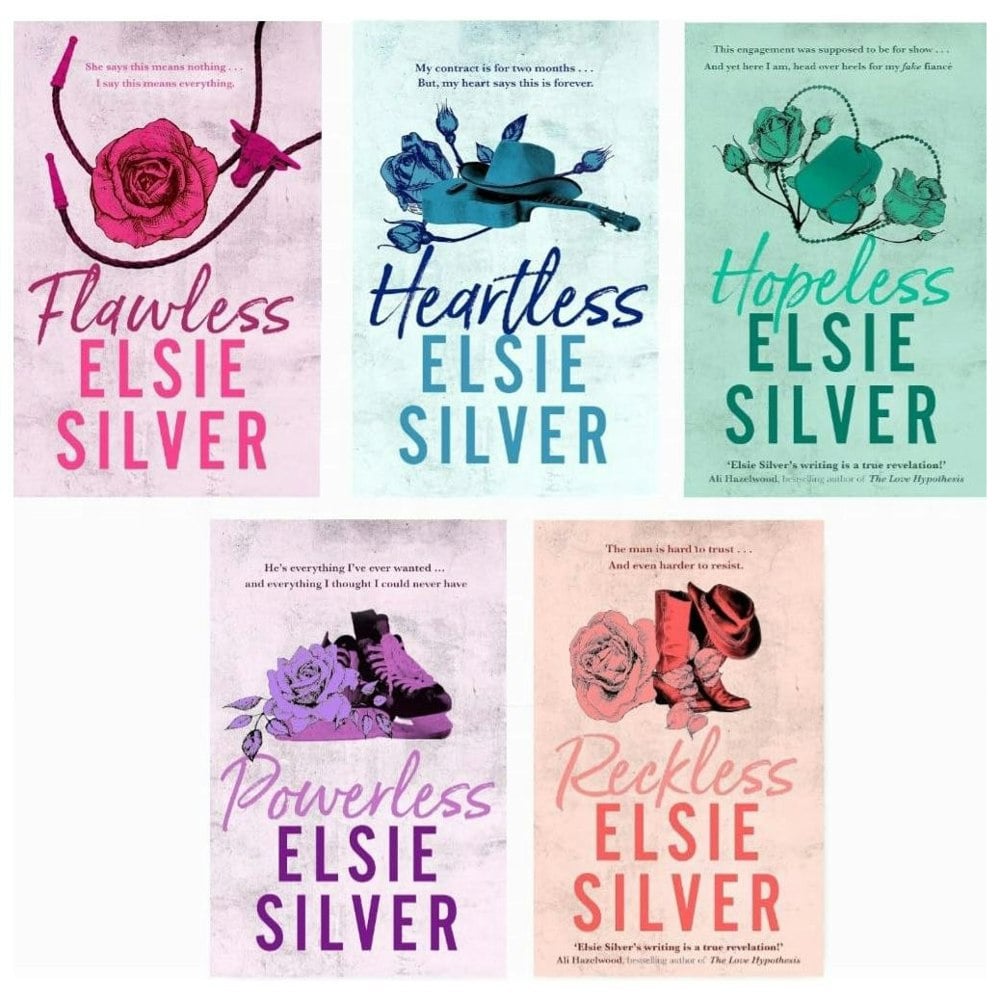 Elsie Silver Chestnut Springs Series 5 Book Set (Hopeless, Heartless, Flawless, Powerless, Reckless)