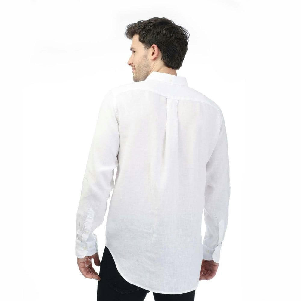 Gant Mens Linen Regular Shirt - White