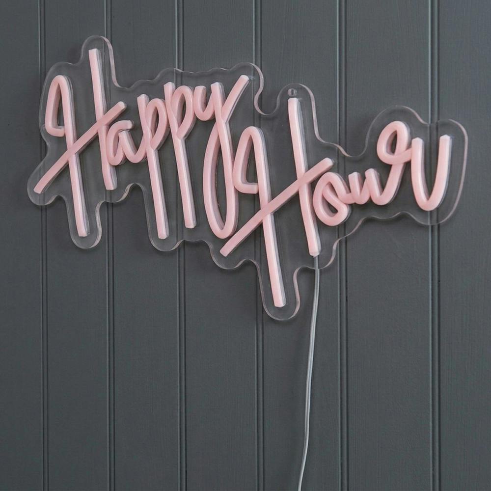 Garden Greatness NeonEsque Happy Hour LED Neon Sign