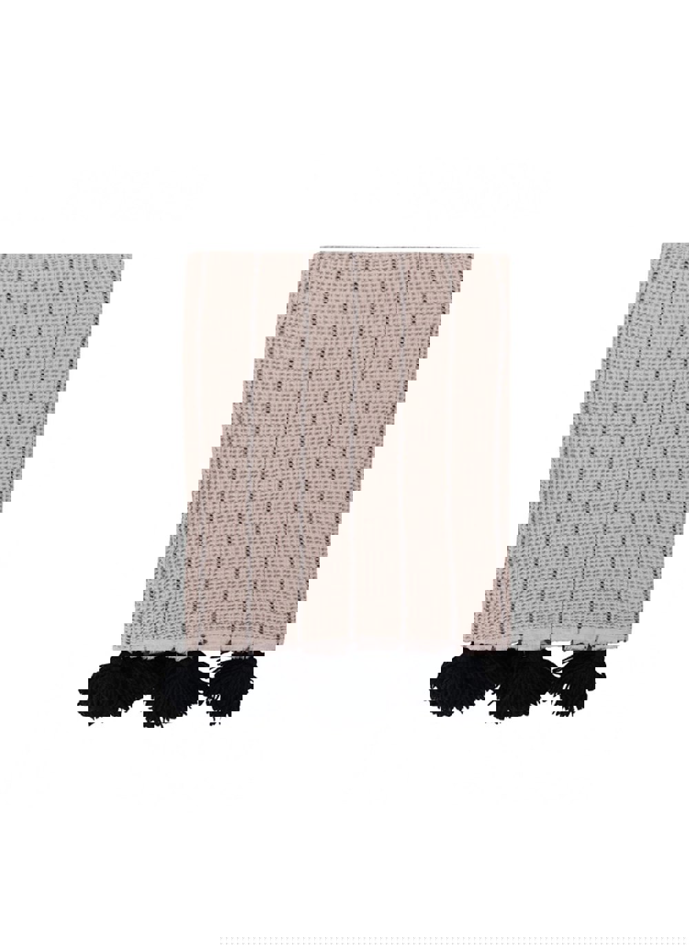Rozi Buhur Collection Throw - Beige & Black