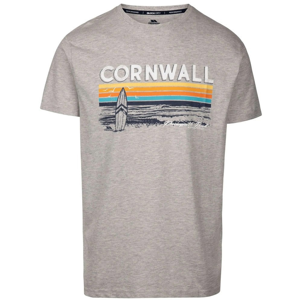 Trespass Mens Akkul T-Shirt - Grey Marl