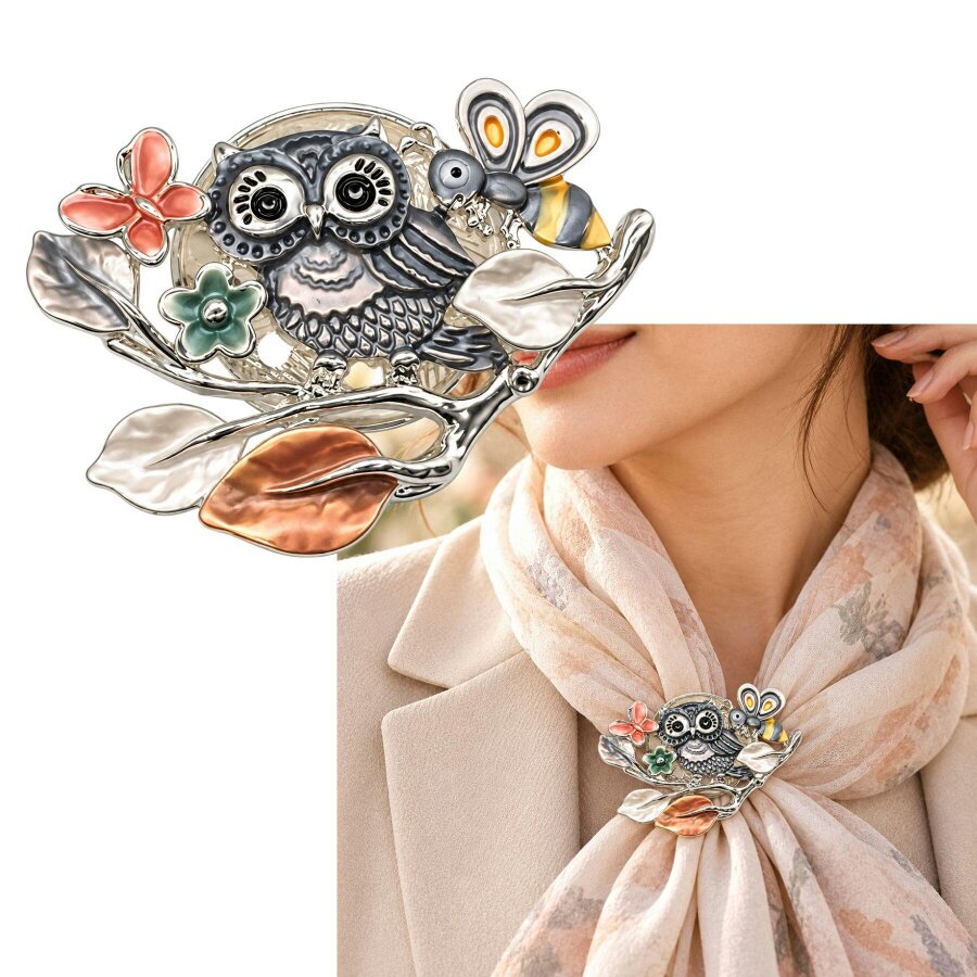 Love EMVY Owl Magnetic Brooch