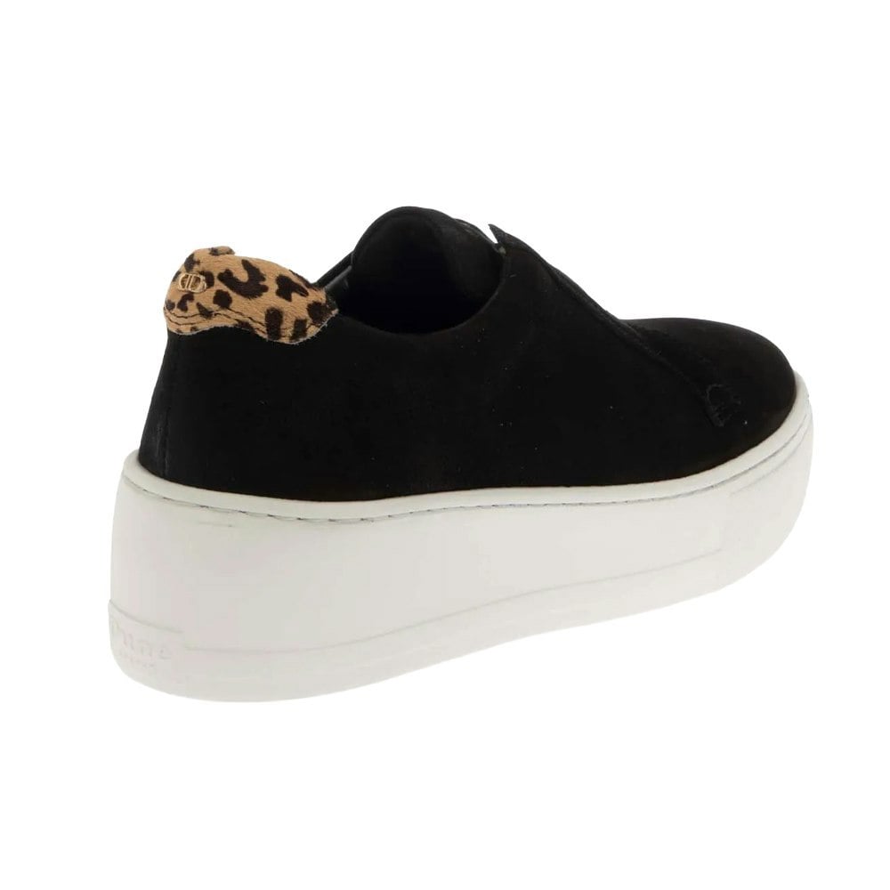 Dune London Womens/Ladies Ethoss Leather Platform Trainers - Black