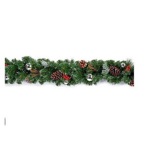Premier Christmas Dressed Garland - Silver
