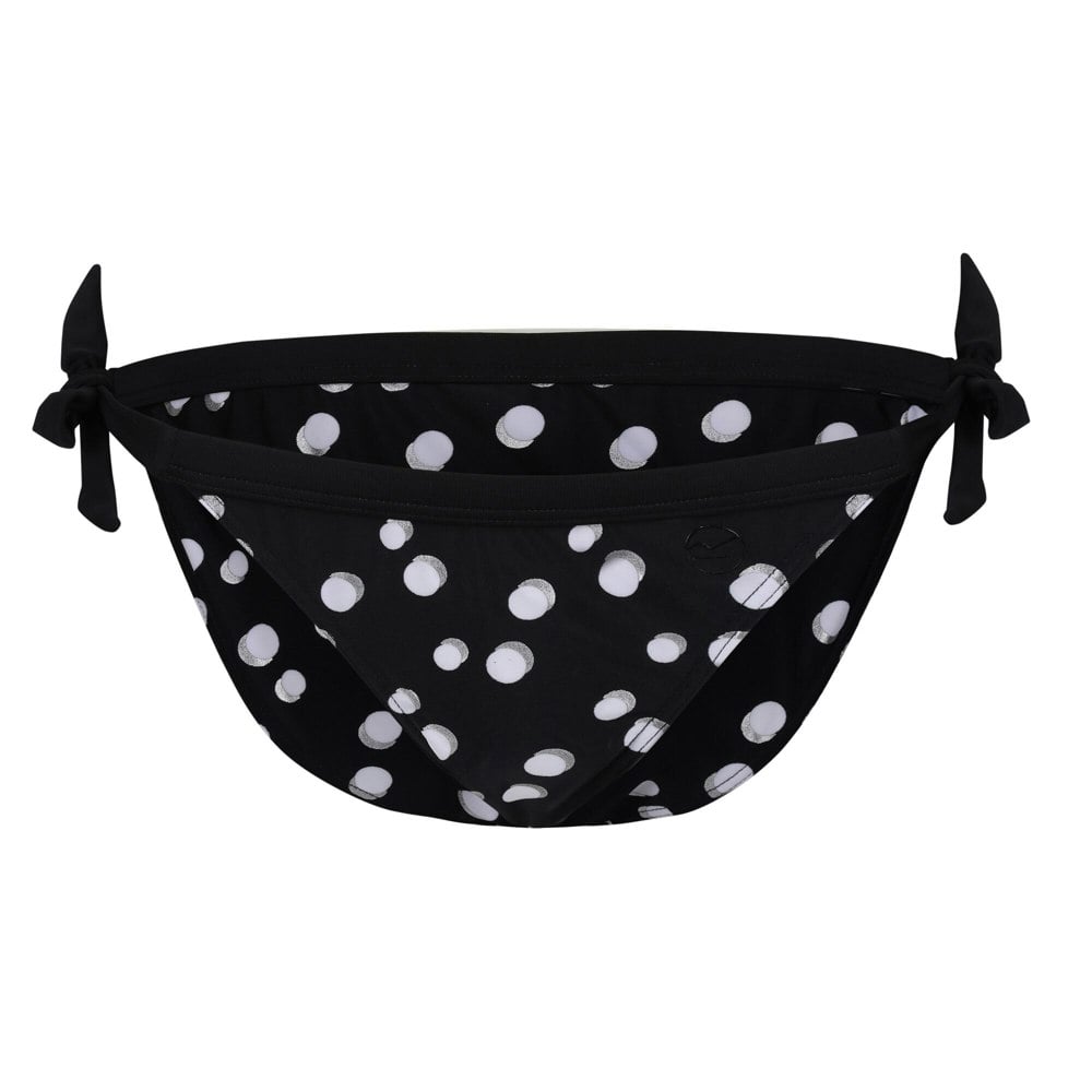 Regatta Womens/Ladies Flavia Polka Dot Bikini Bottoms - Black/White
