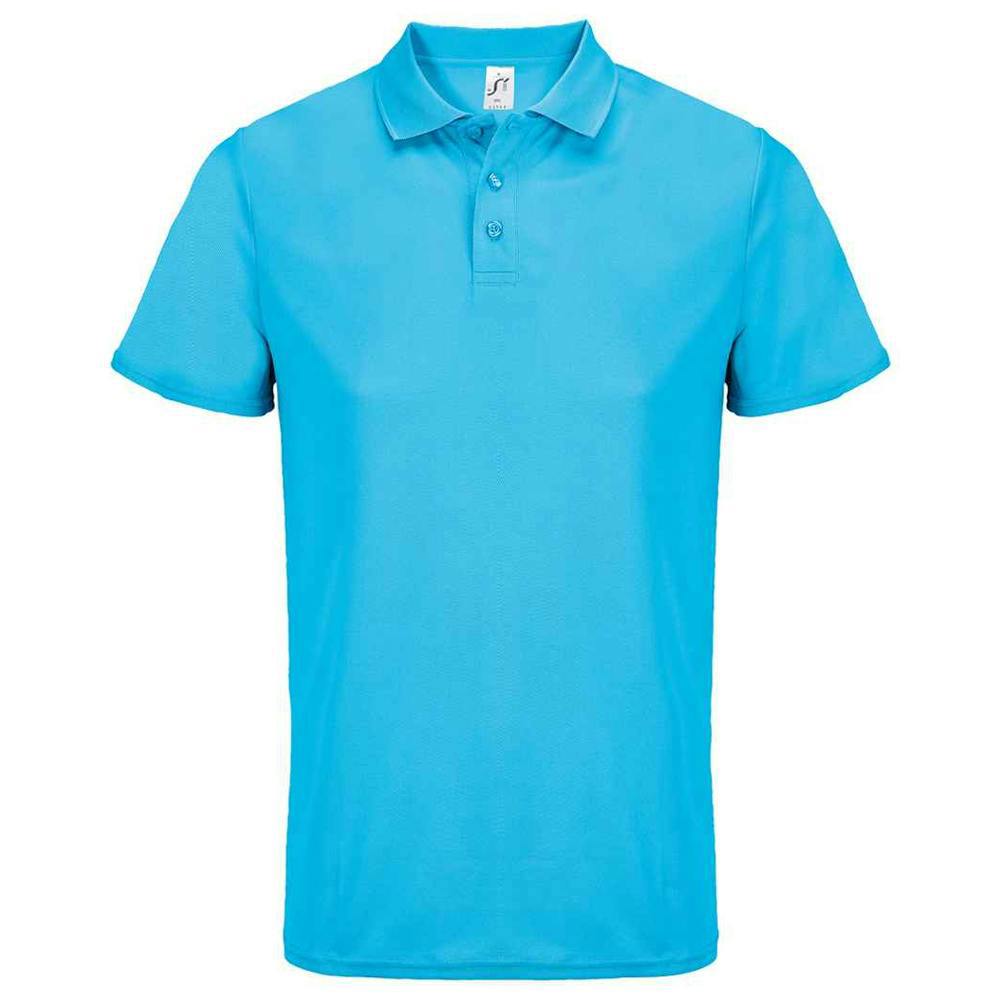SOLS Unisex Adult Pitcher Recycled Polyester Polo Shirt - Aqua - Aqua - 100% Recycled Polyester