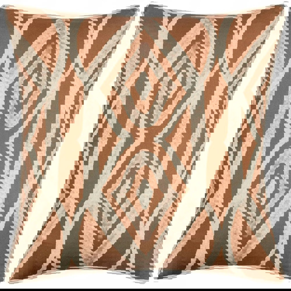 Wylder Cape Ikat Reversible Cushion Cover - Rust