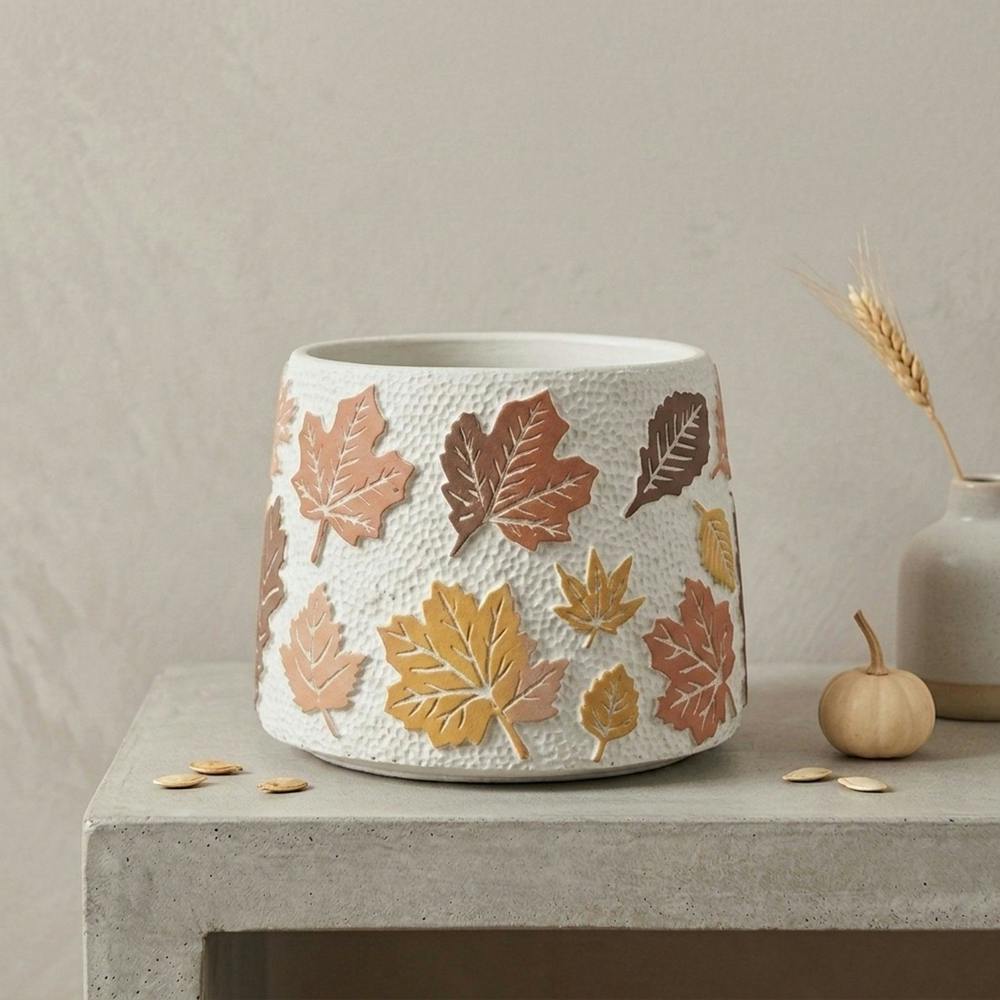 Garden Greatness The Harvest Autumn Leaf Planter Pot
