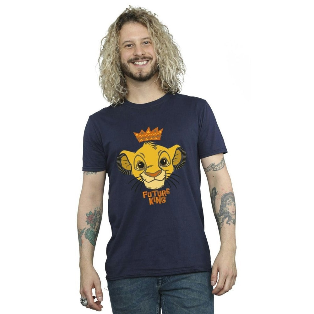 Disney Mens The Lion King Future King T-Shirt - Navy Blue