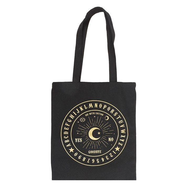 Serano Black and Gold Talking Board Polycotton Tote Bag