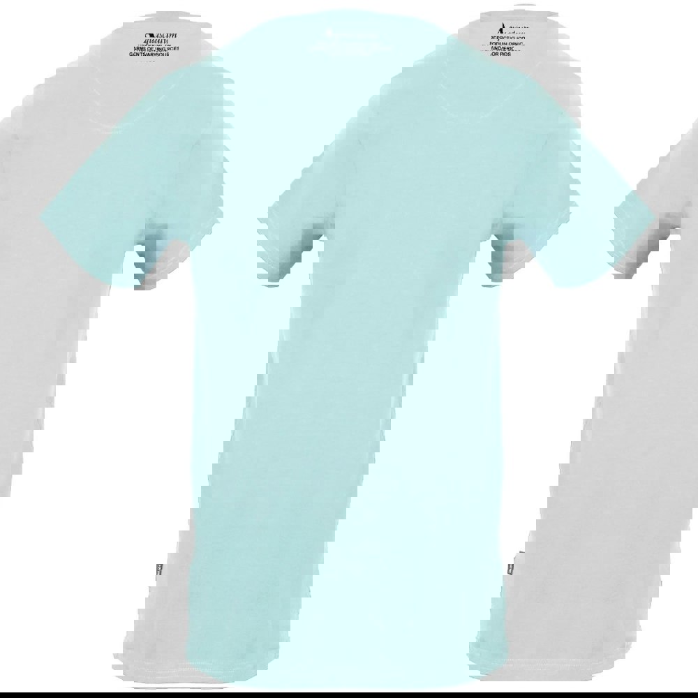 Aquascutum Large Shield Aldis Logo Sky Blue T-Shirt S