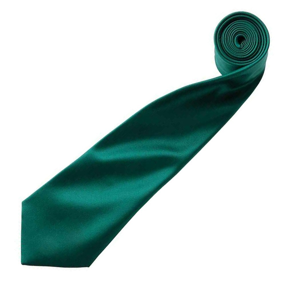 Premier Mens Plain Satin Tie (Narrow Blade) - Bottle