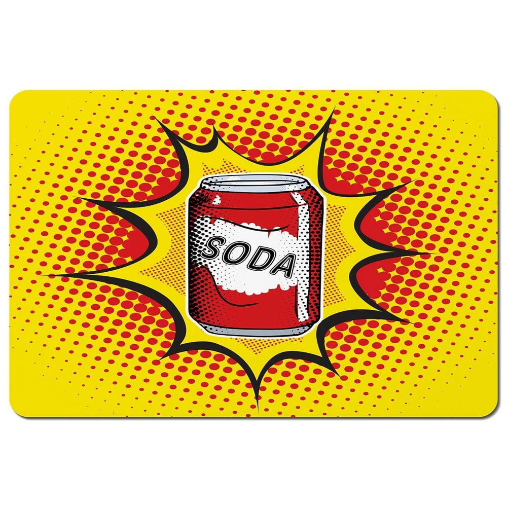 Benjamin Tate Design Drink soda fast food vector illustration in pop art retro style (Placemat)