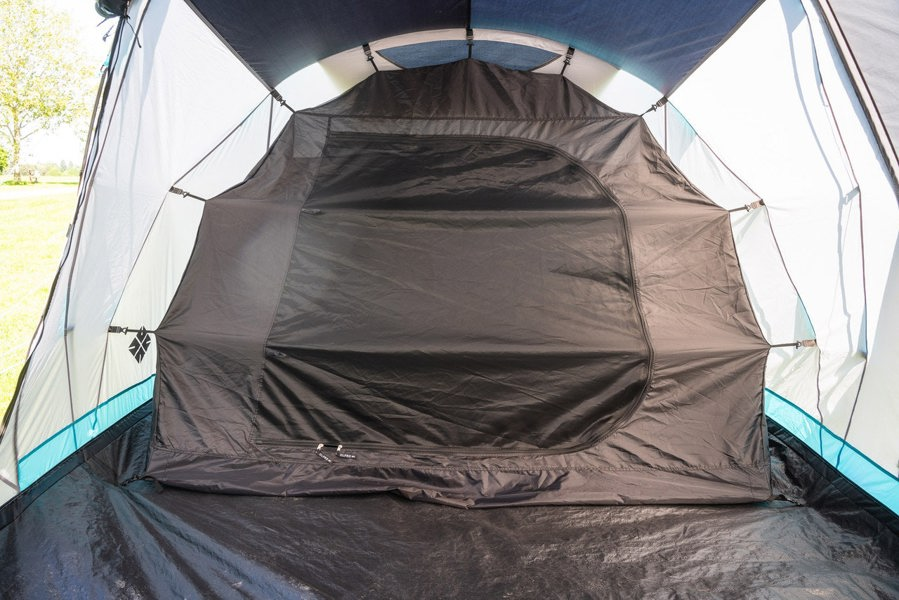 An image taken inside of the tent showing the bedroom pod of the Stafford 4.0 OLPRO x Ed Stafford