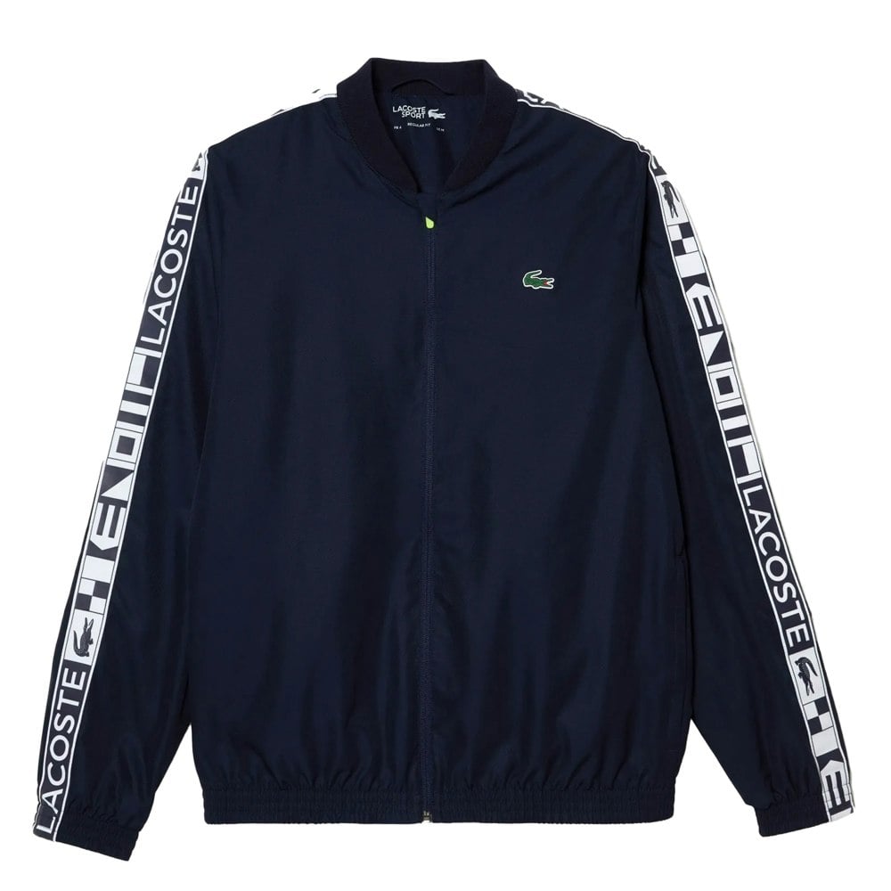 Lacoste Mens Stripe Logo Tennis Sweatsuit - Navy