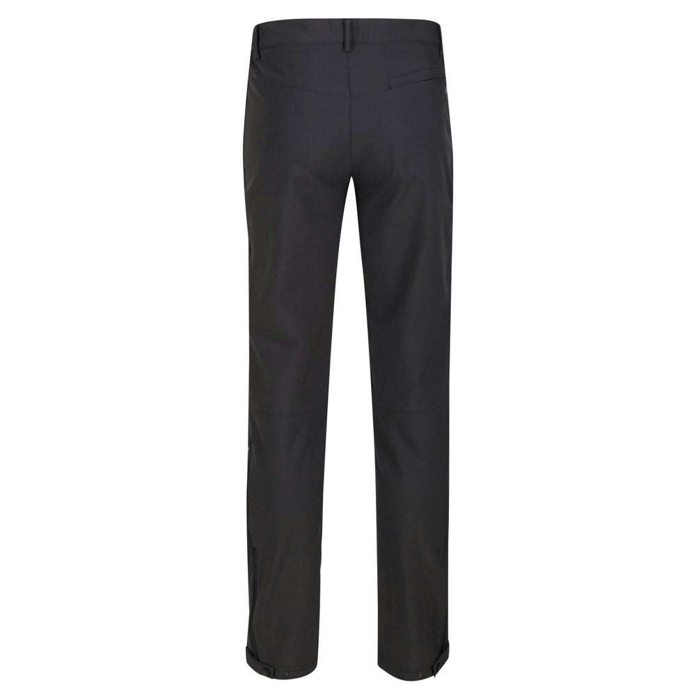 Regatta Great Outdoors Mens Adventure Tech Geo II Wind Resistant Short Leg Softshell Trousers - Ash