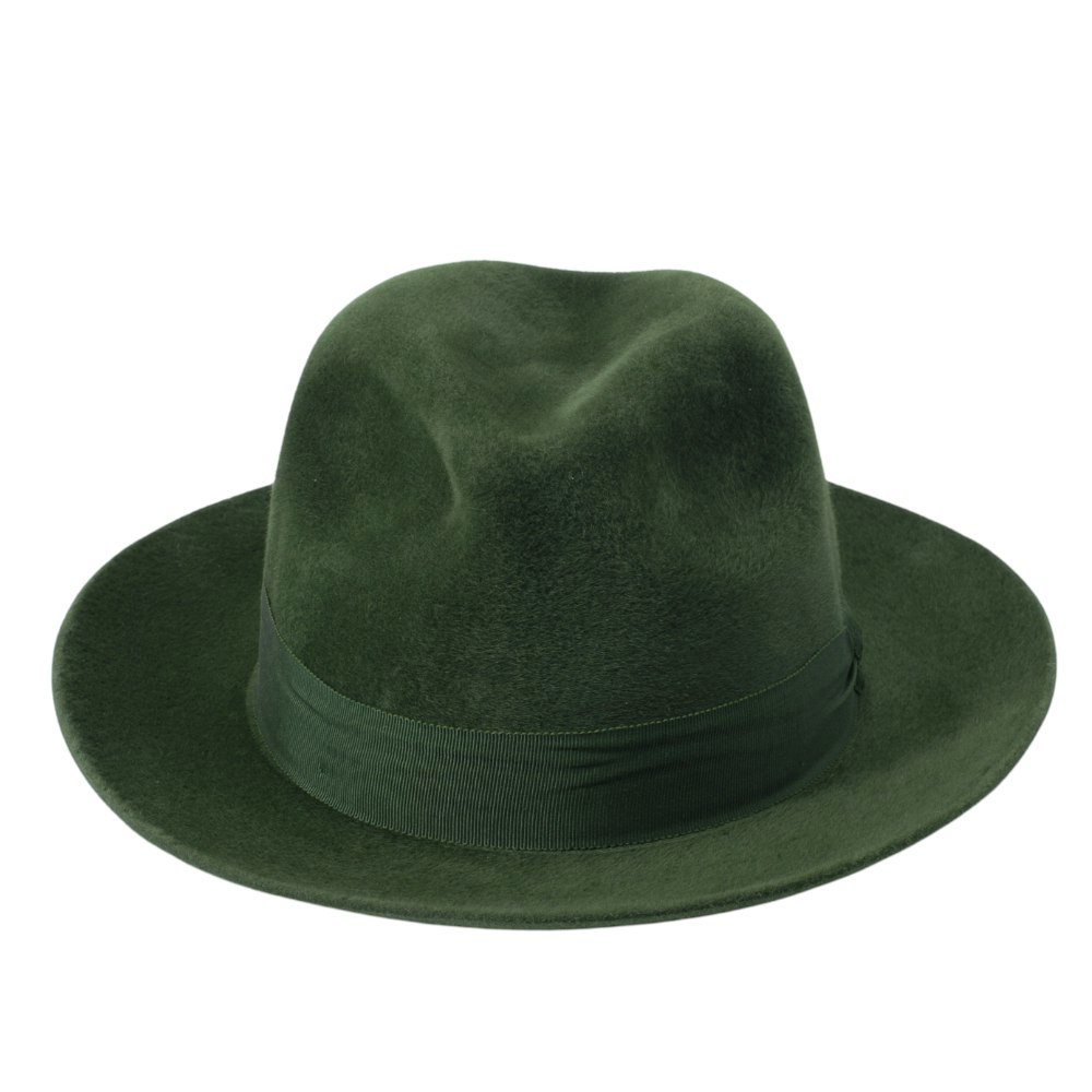 Gamble & Gunn Hannay Green Luxury Fedora Susquehana Hat Co