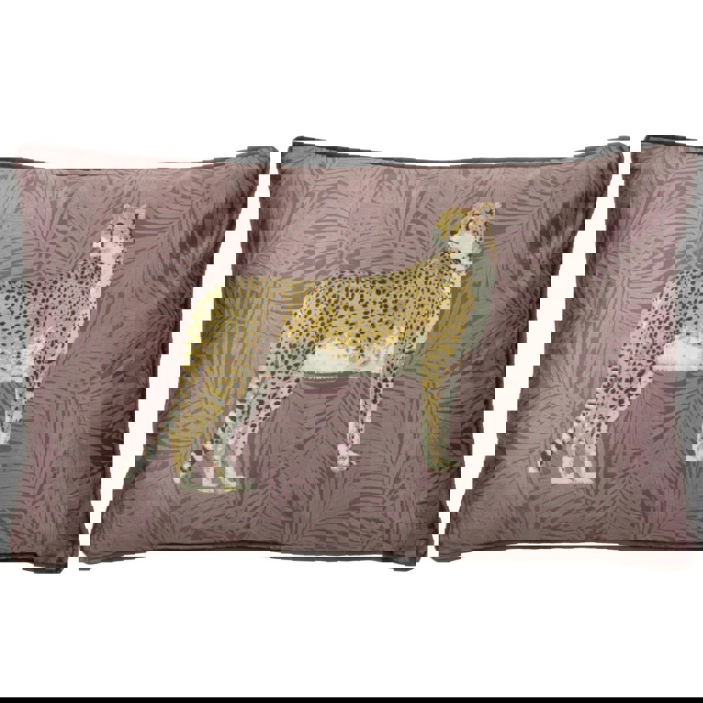 Paoletti Cheetah Forest Cushion Cover - Blush