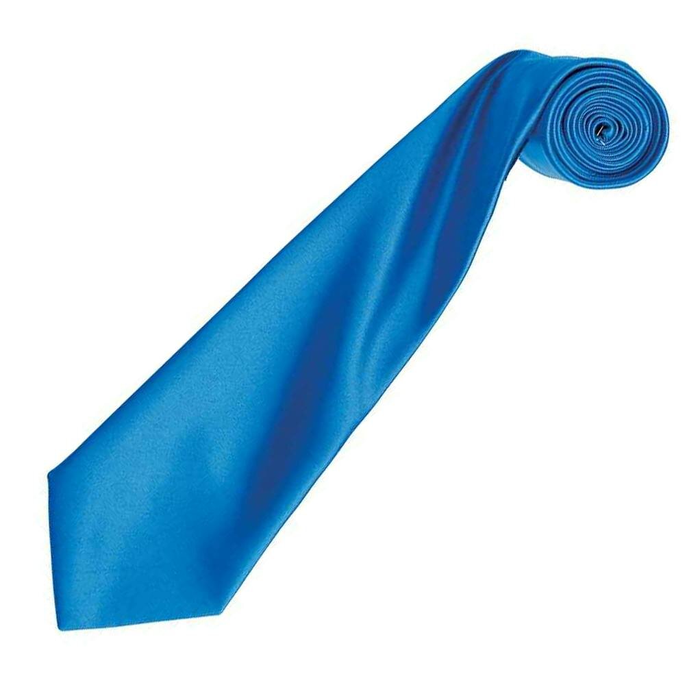 Premier Unisex Adult Colours Satin Tie - Sapphire Blue