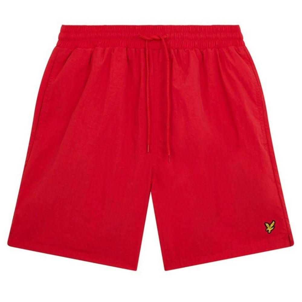 Lyle & Scott Branded Logo Gala Red Swim Shorts M