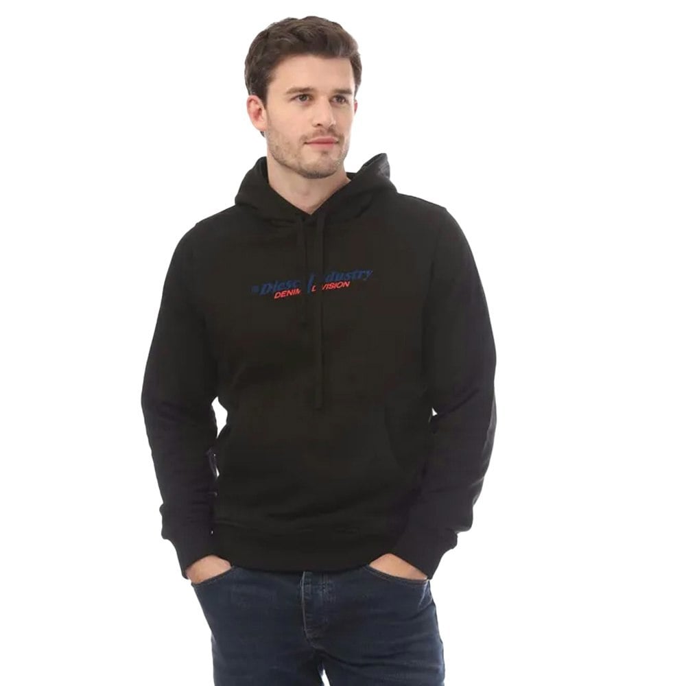 Diesel Mens S-Ginn Hoodie - Black