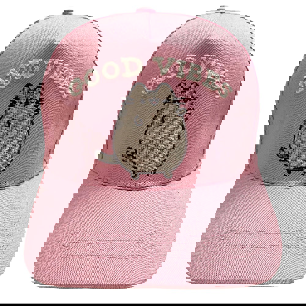 Pusheen Good Vibes Baseball Cap - Pink
