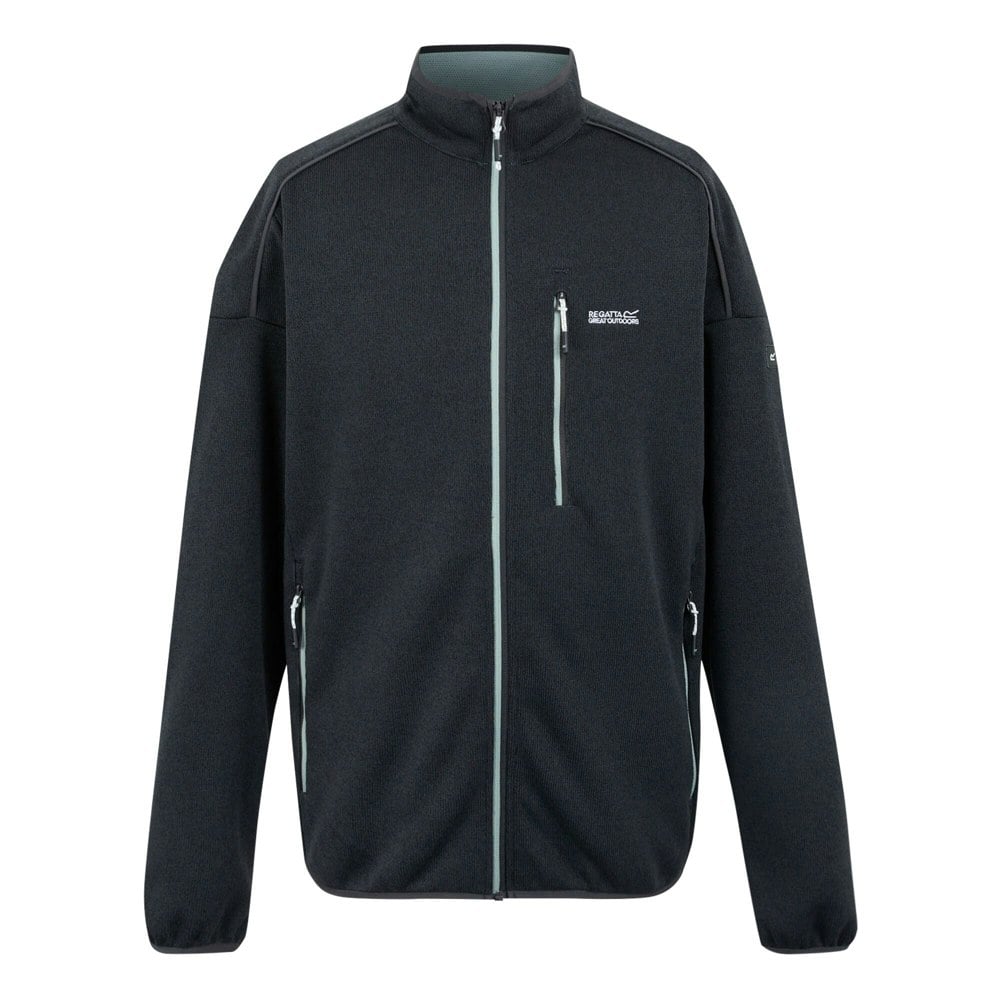 Regatta Mens Kames Full Zip Fleece Jacket - Ash/Glacier