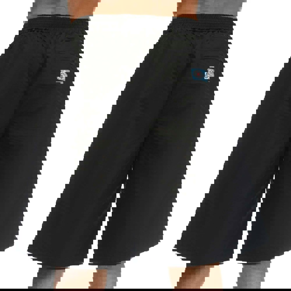 Heron Preston Mens Ex Ray Nylon Track Shorts - Black/White