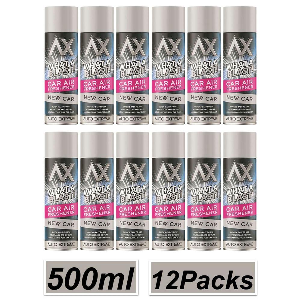 Auto Extreme 12X - What A Blast! New Car Car Air Freshener Spray 500ml