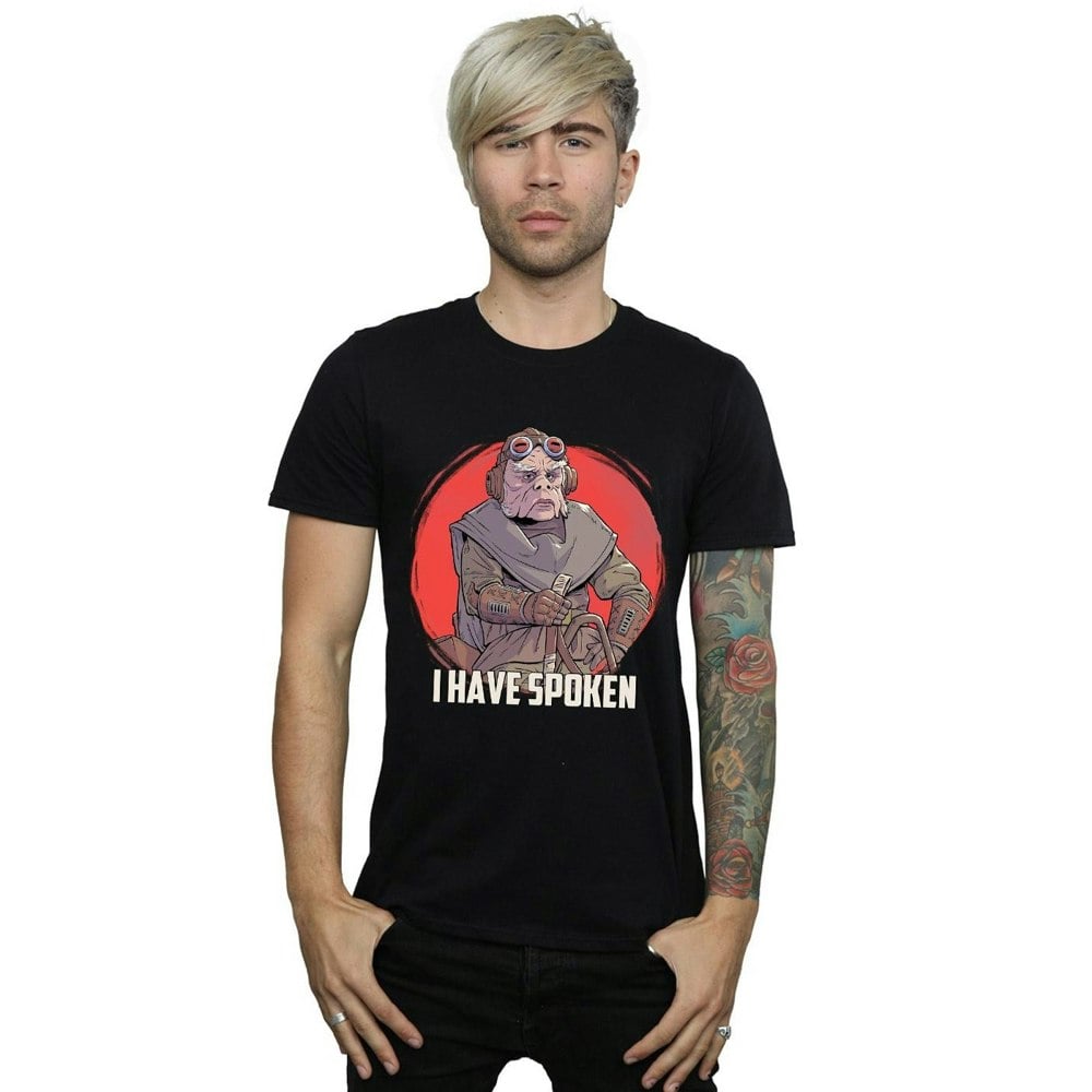 Star Wars Mens The Mandalorian I Have Spoken T-Shirt - Black