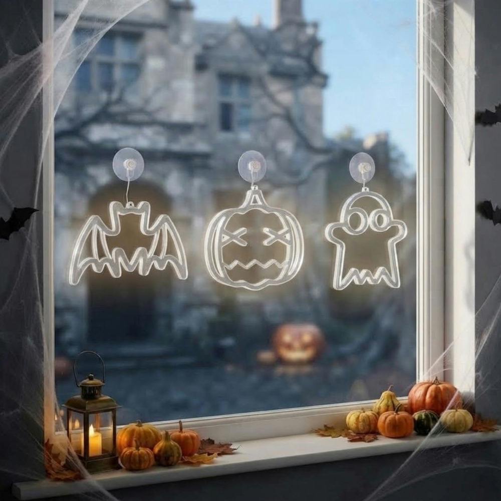 Garden Greatness 3 Pack Halloween Character Window Lights