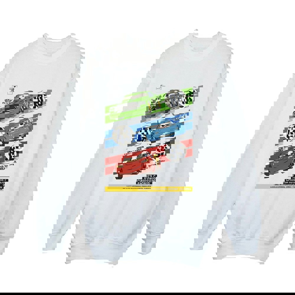 Disney Boys Cars Piston Cup Champions Sweatshirt - White