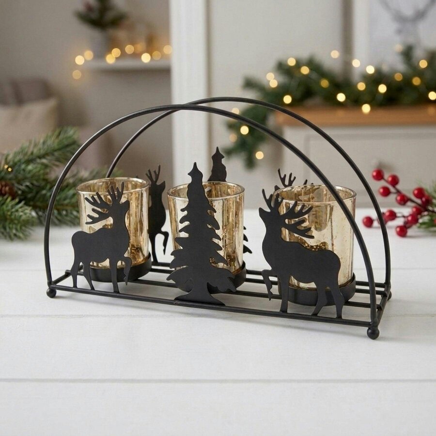 Garden Greatness Winter Woodland Arch Tealight Holder