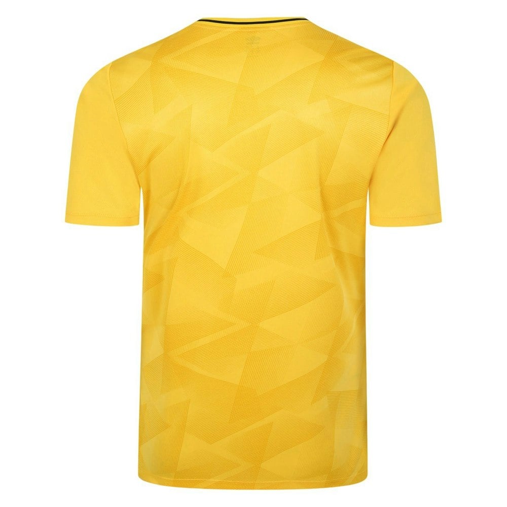 Umbro Mens Triassic Logo Short-Sleeved Jersey - Yellow/Empire Yellow