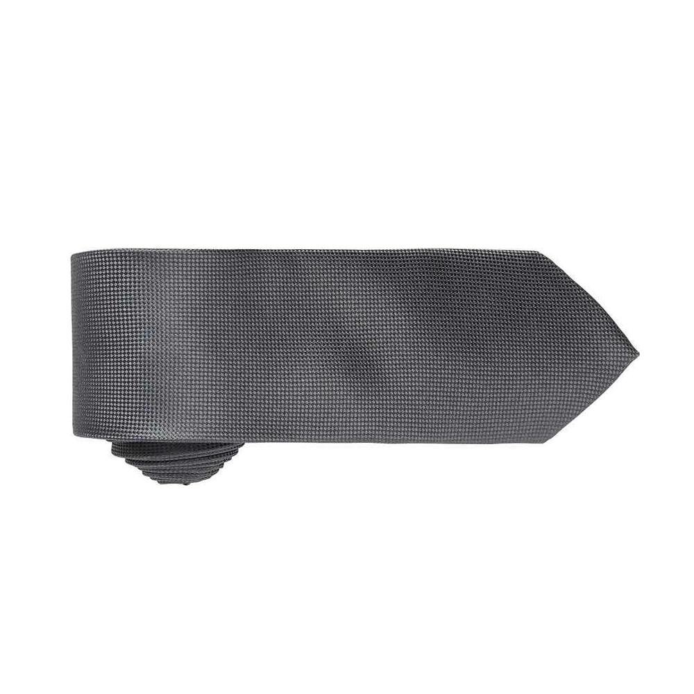 Premier Unisex Adult Micro Waffle Tie - Dark Grey