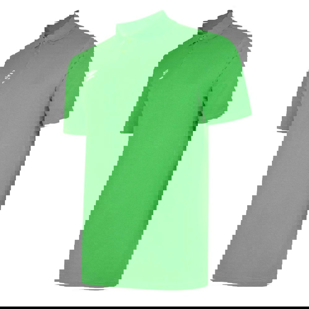 Umbro Boys Essential Polo Shirt - Emerald/White