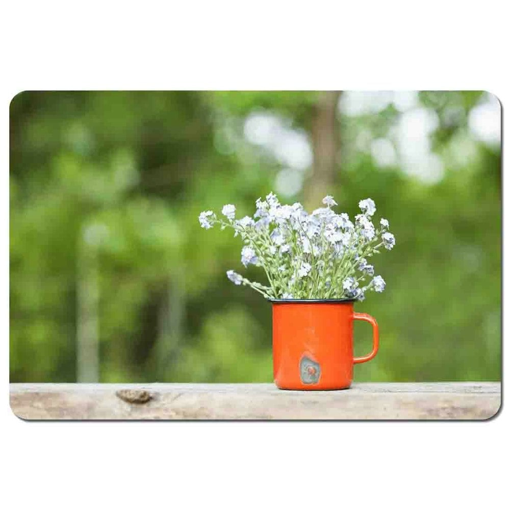 Benjamin Tate Design Forget Me Not Flowers Placemat Set