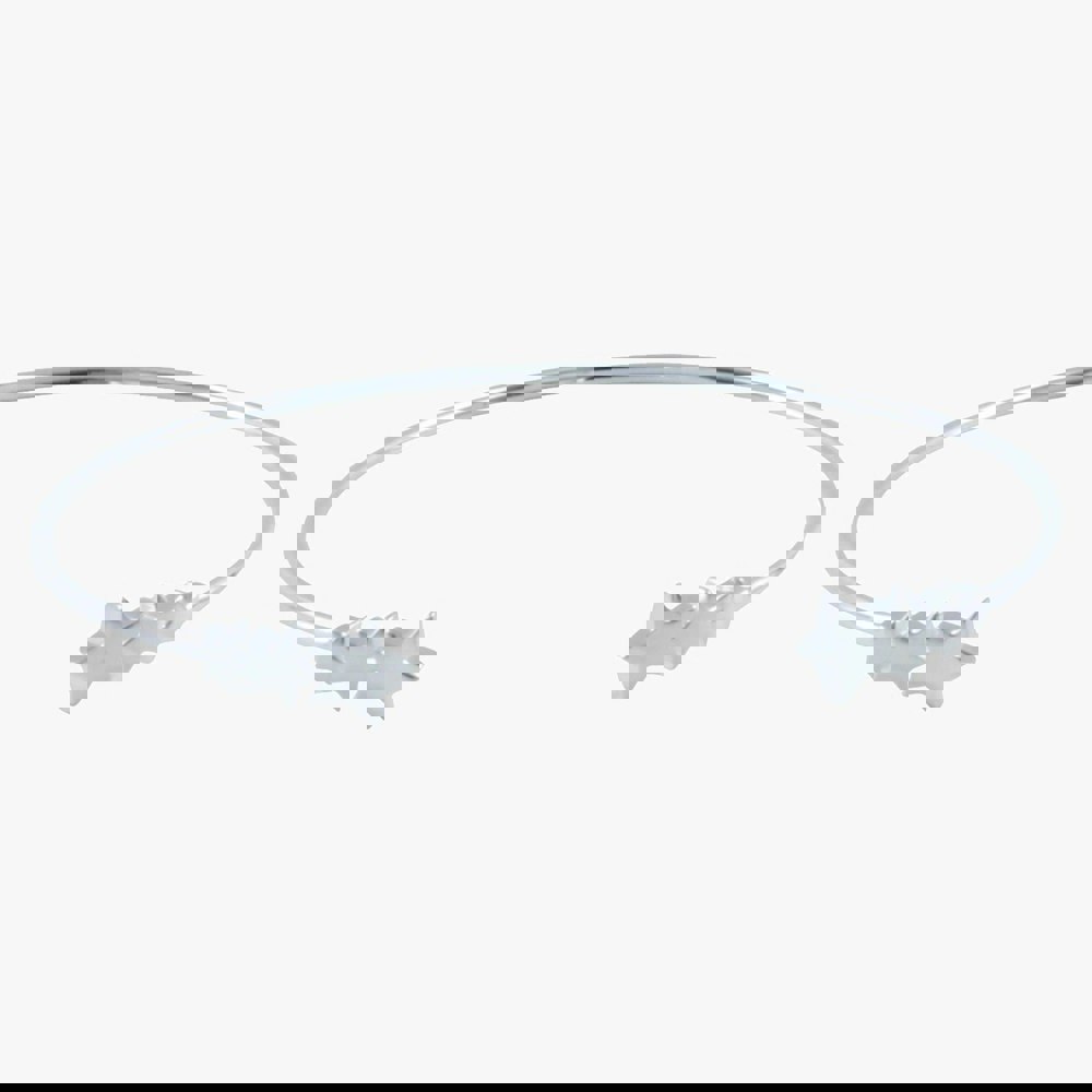Sterling Silver Shooting Star Cuff Bracelet - Reeves & Reeves