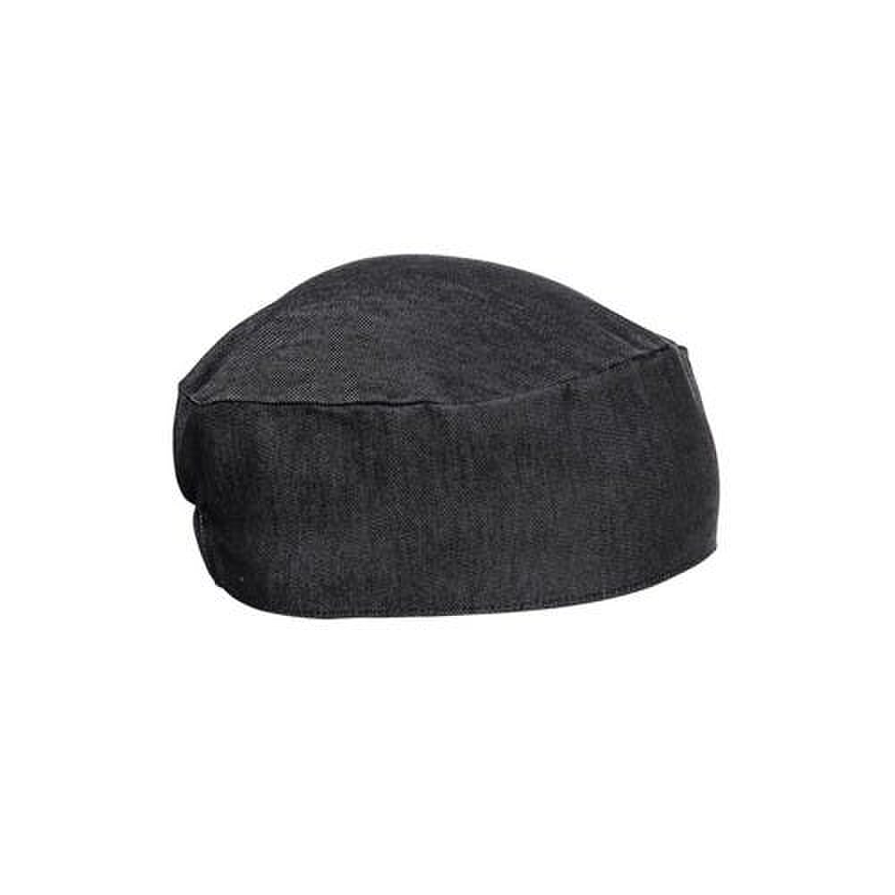 Premier Unisex Chefs Skull Cap (Pack of 2) - Black Denim - Black Denim - One Size