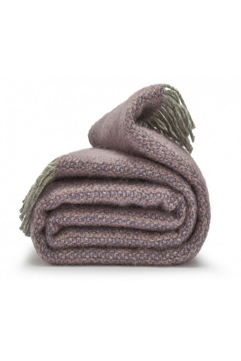 HomeSpace Direct 100% Pure New Wool Illusion Throw Blanket Made in Wales