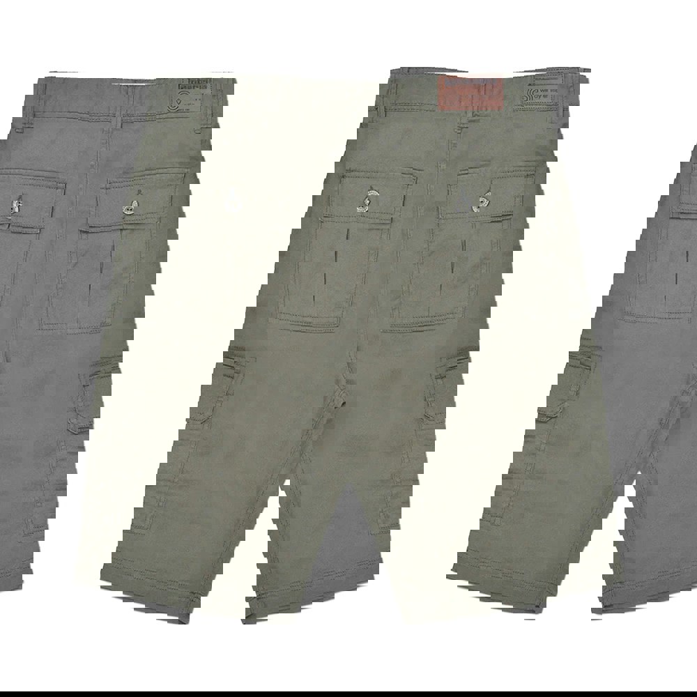Lambretta Mens SS24 Cargo Shorts - Khaki Green