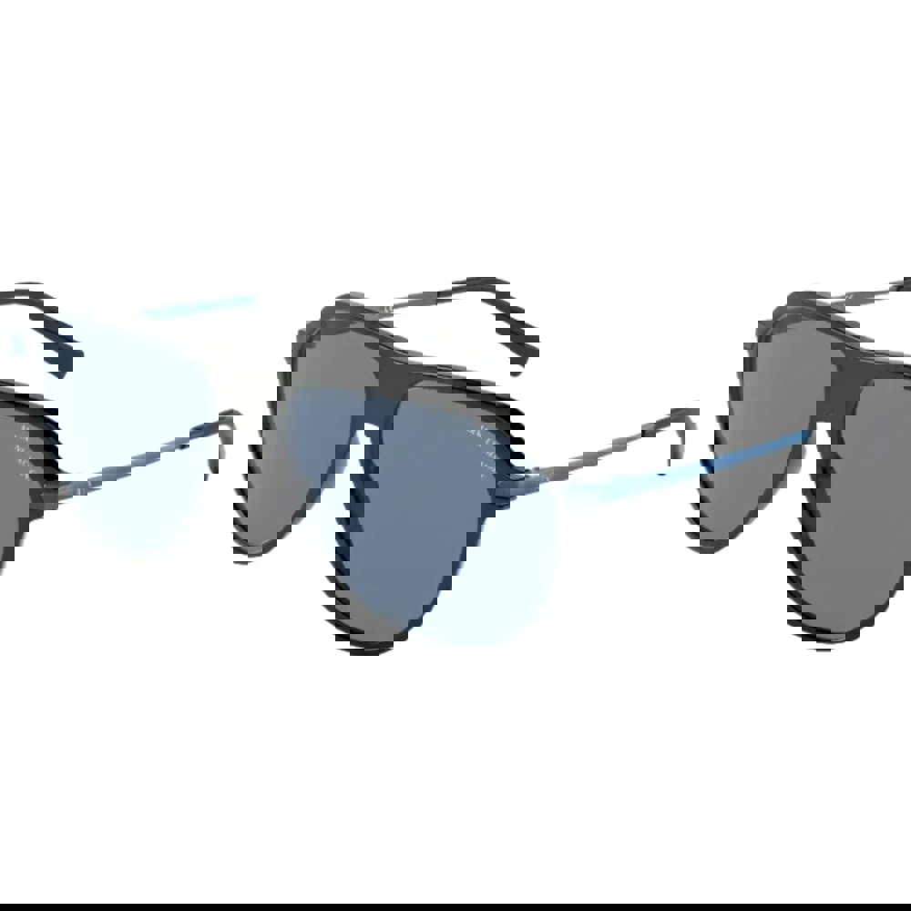 Armani Exchange Blue Lens Black Sunglasses