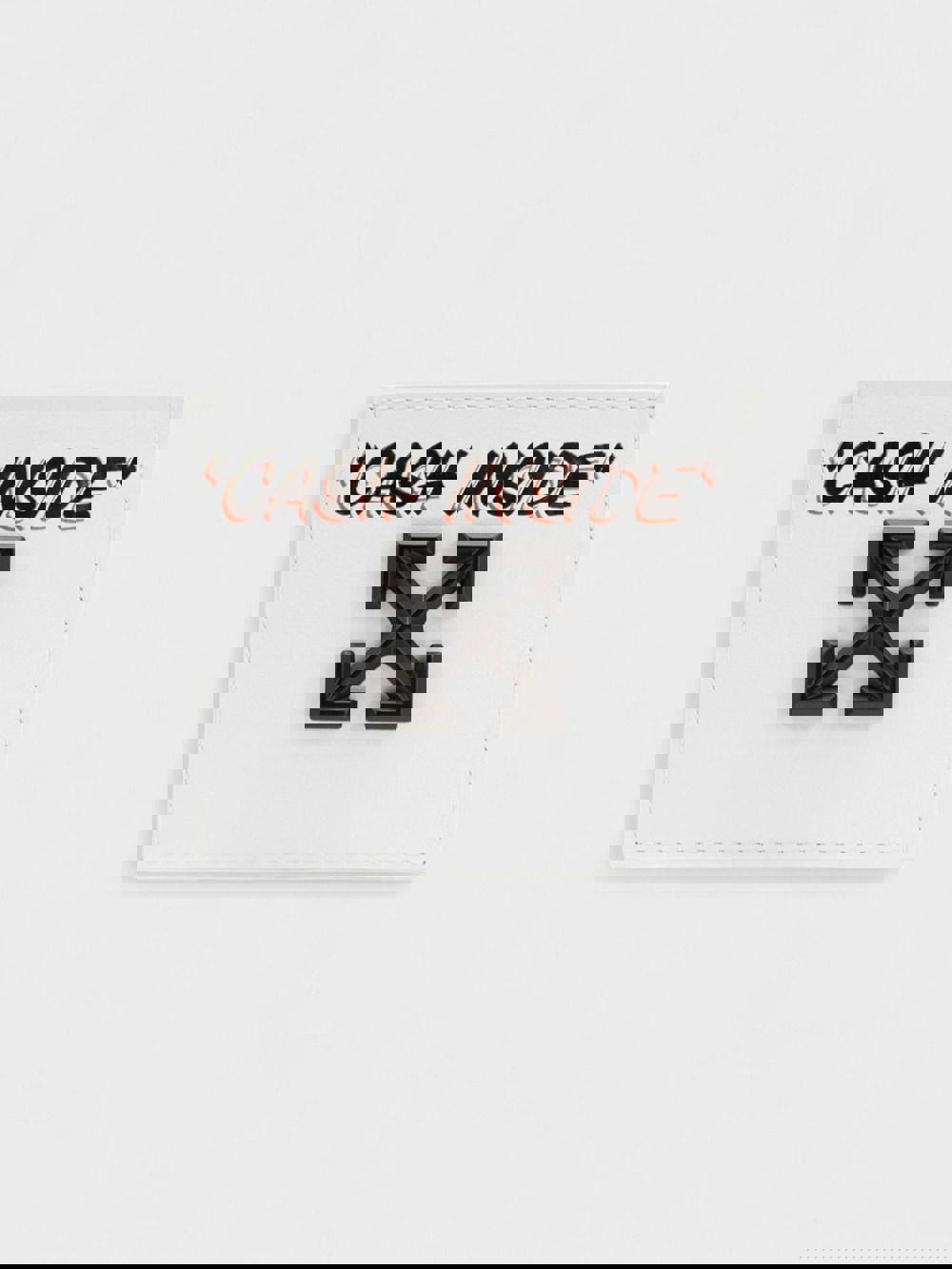 Off - White Jitney Simple Card Case Quote White - Supplied FashionOff - White