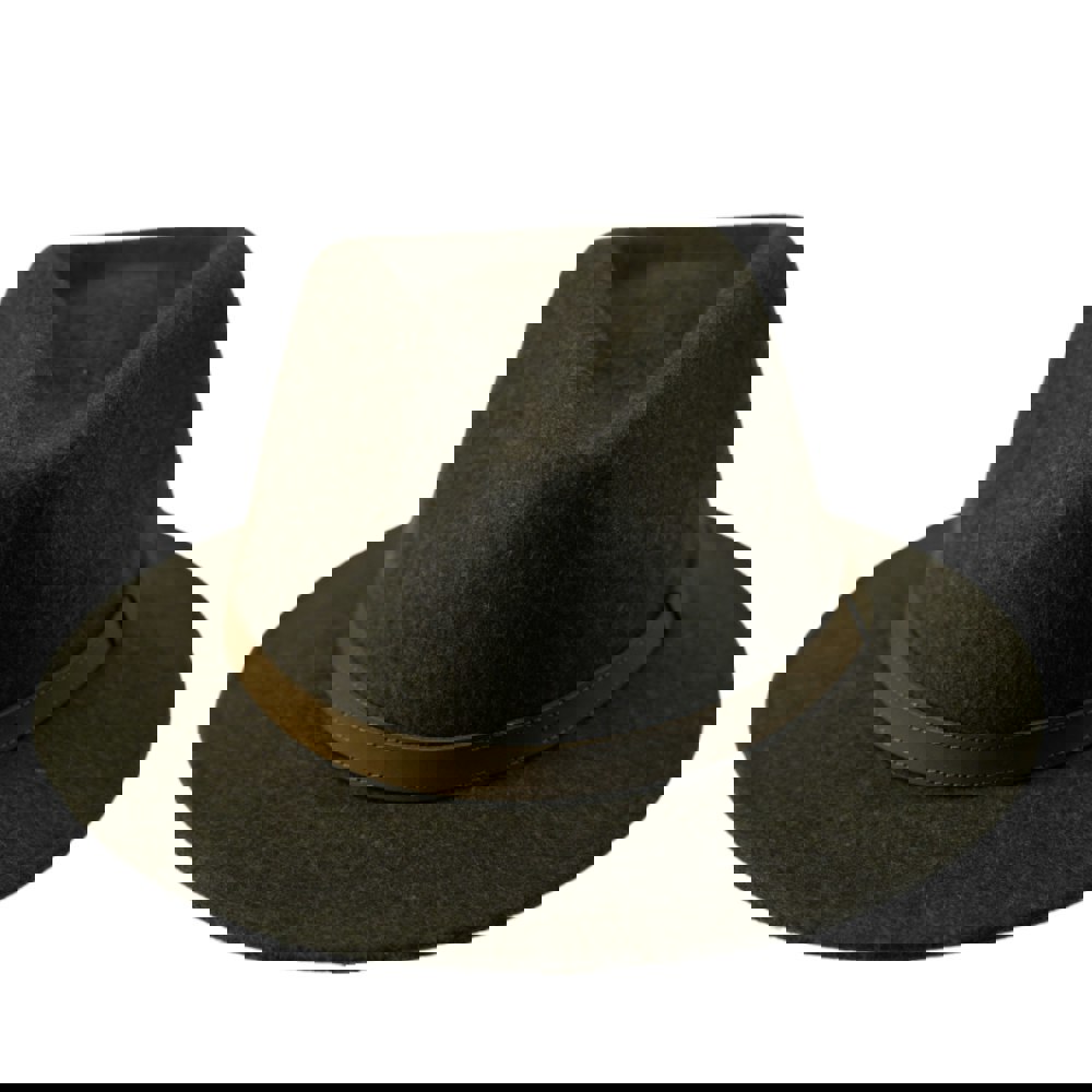 Gamble & Gunn Settler Fedora - Dark Brown