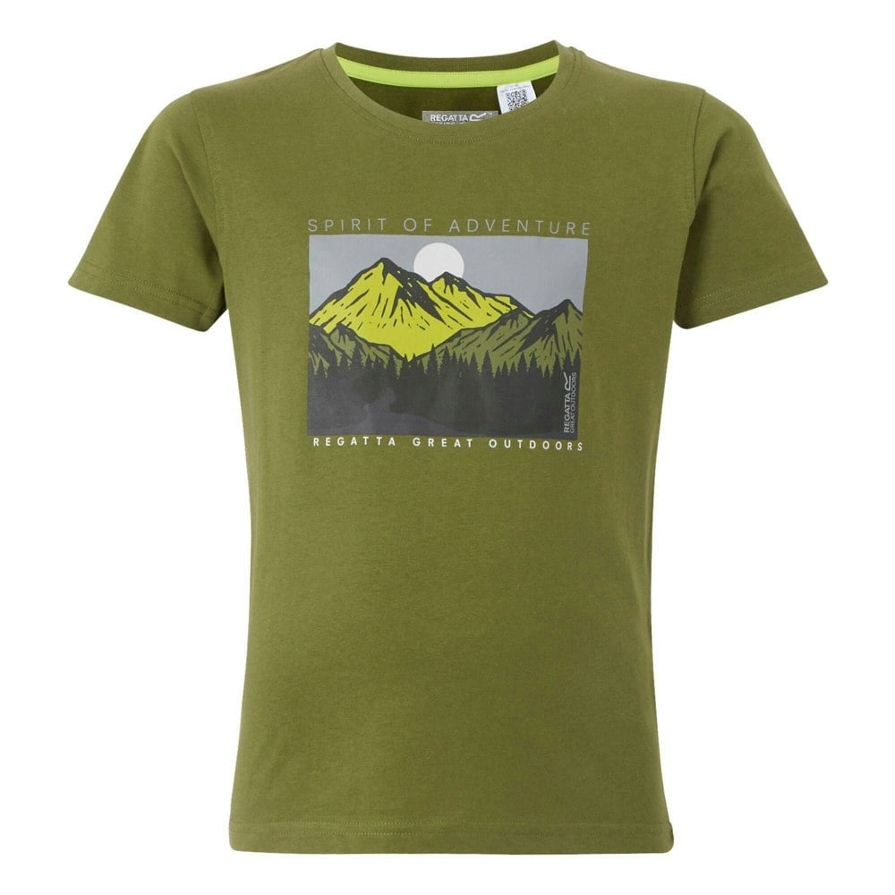 Regatta Kids Bosley VIII Mountain T-Shirt - Nephrite Green
