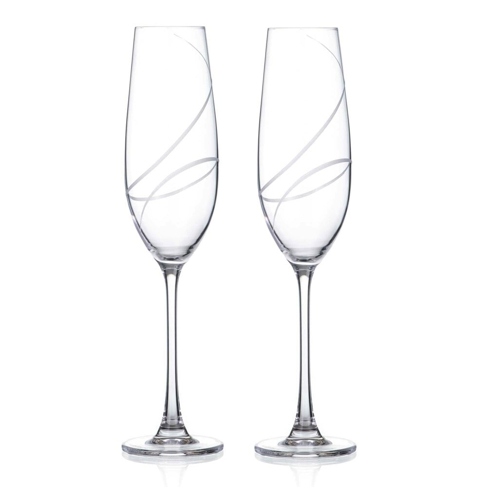 Diamante Aurora Champagne Flutes - Set of 2