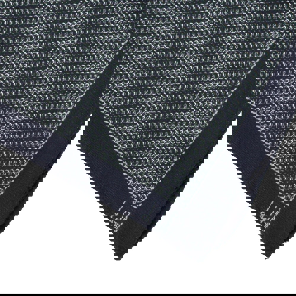 Dunhill mulberry silk pocket square Luxurious silk with a hexbolt pattern