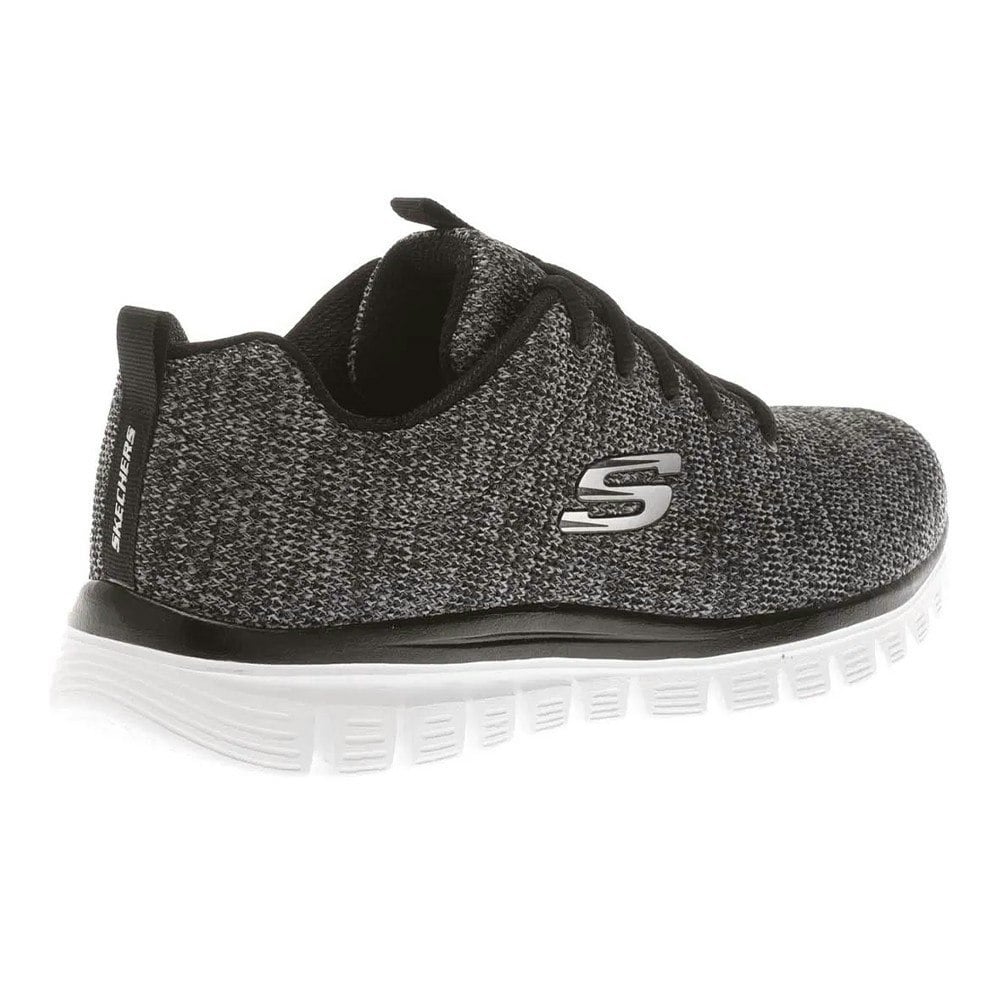 Skechers Womens Graceful Twisted Fortune Trainers - Black/White