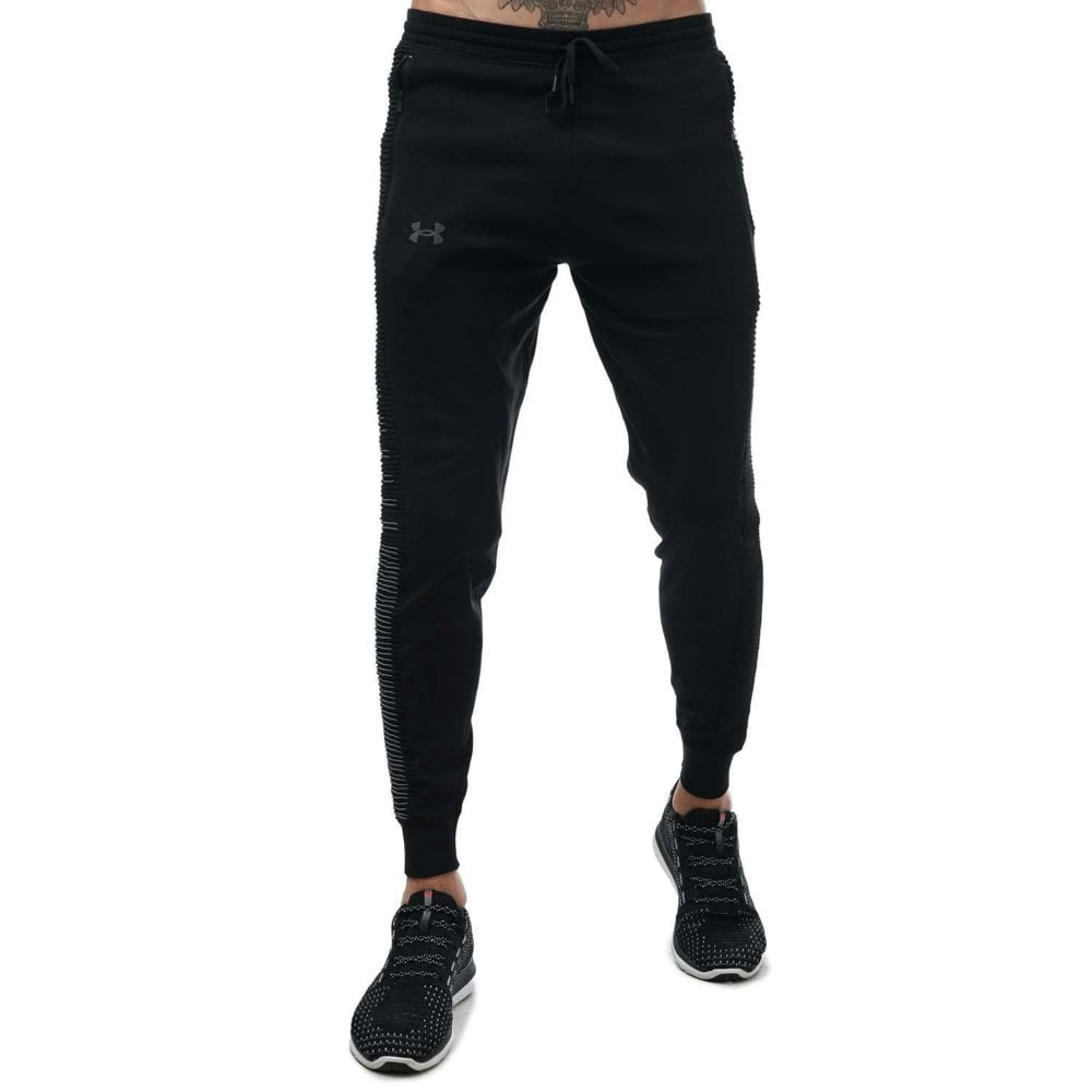 Under Armour Mens IntelliKnit Jogging Bottoms - Black