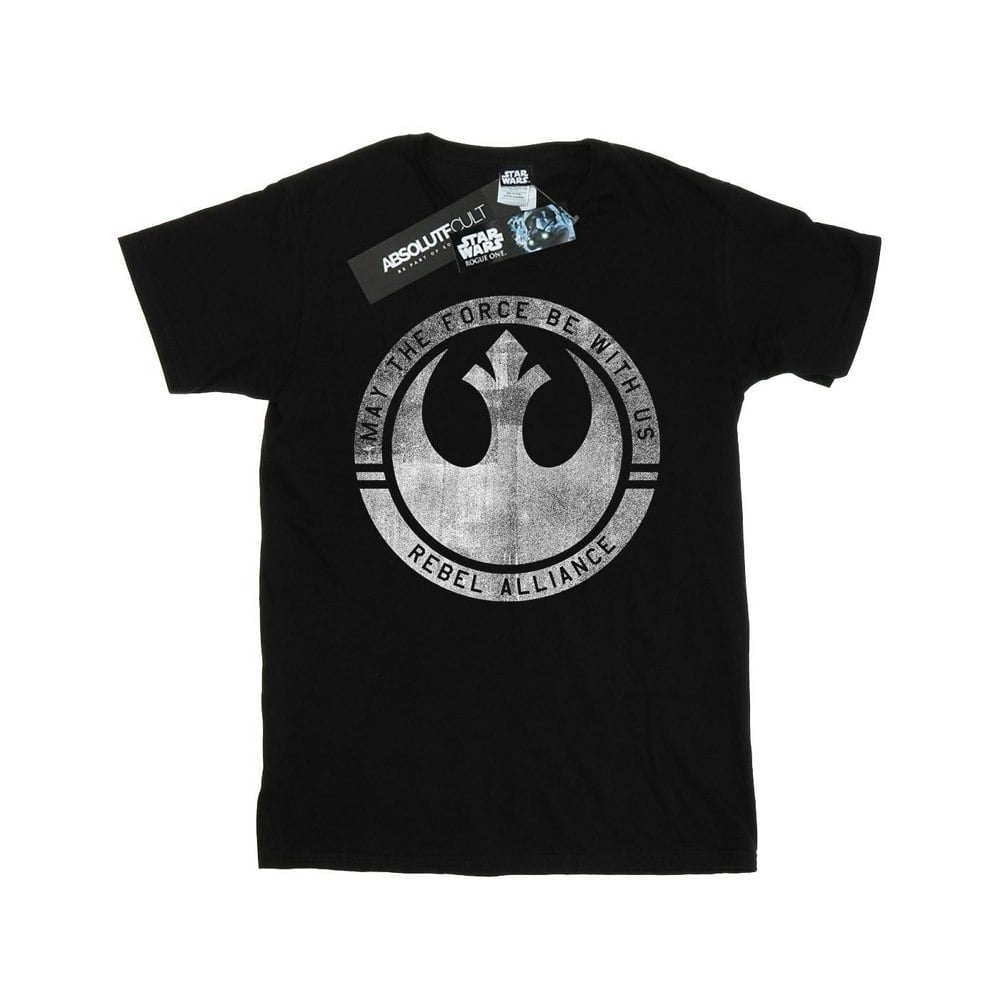 Star Wars Mens Rogue One May The Force Be With Us T-Shirt - Black